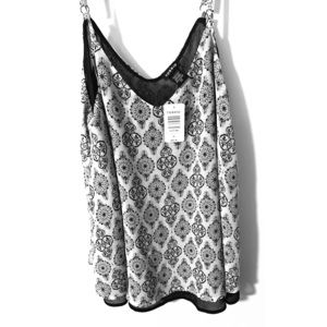 Black and white, patterned tank top